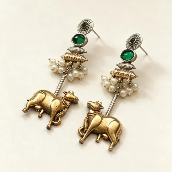 Green_Brass_Earrings_For_Women