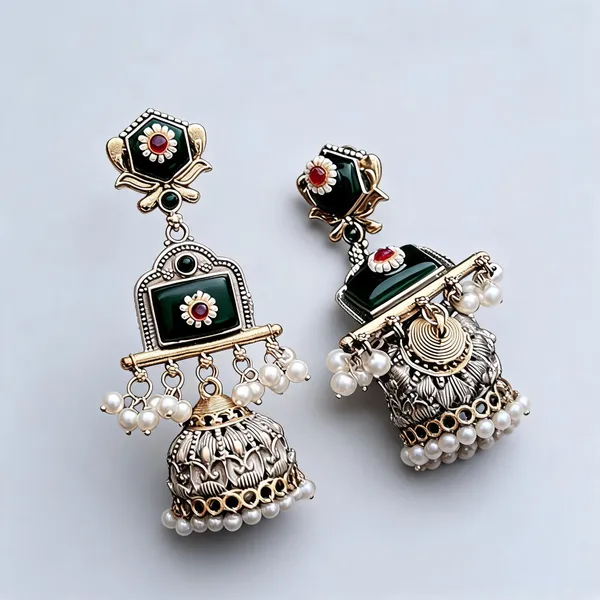 Green_Brass_Earrings_For_Women