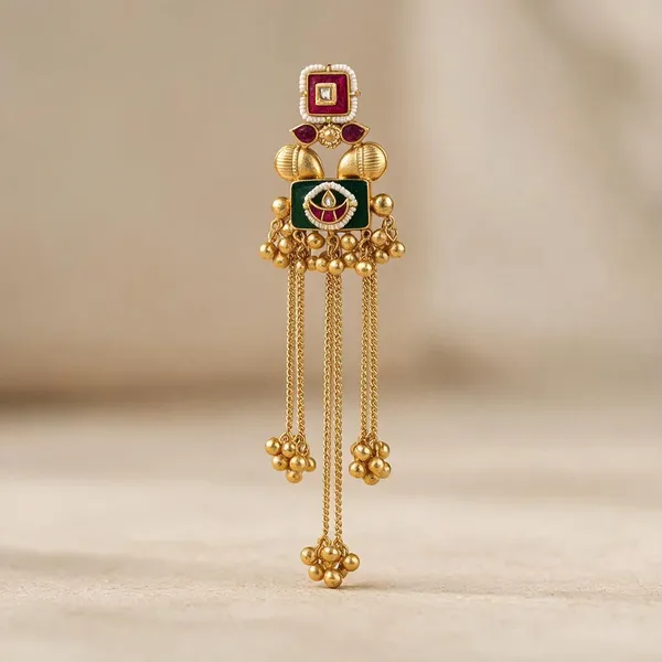Golden_Brass_Earrings_For_Women