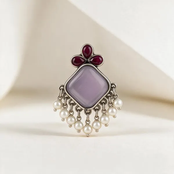 Lavender_Brass_Studs_For_Women