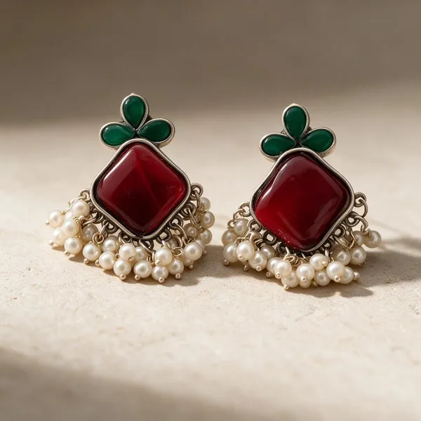 Red_Brass_Studs_For_Women