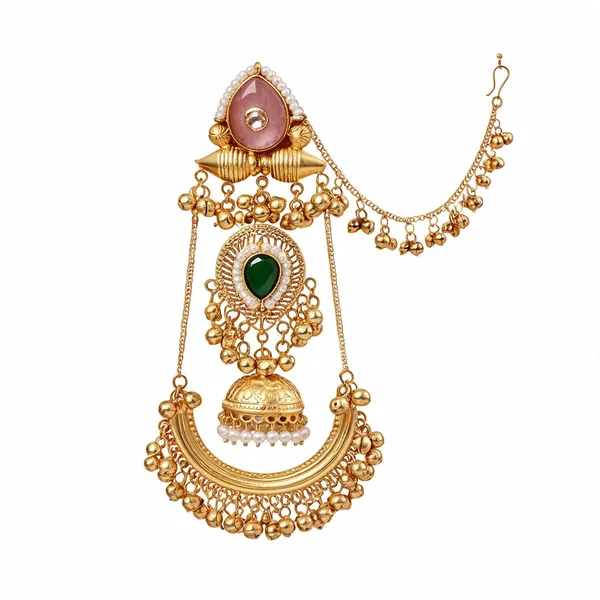 Golden_Brass_Earrings_For_Women