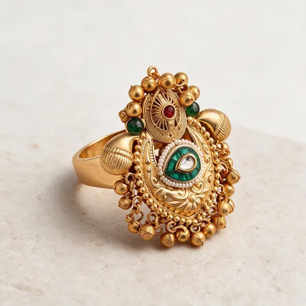 Golden_Brass_Ring_For_Women