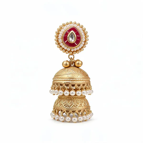 Golden_Brass_Earrings_For_Women