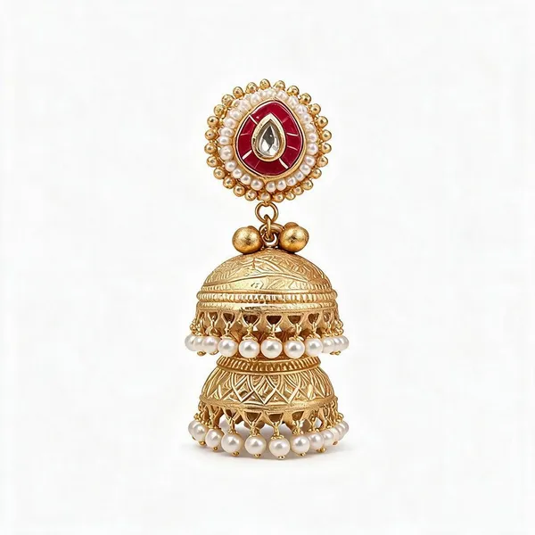 Golden_Brass_Earrings_For_Women