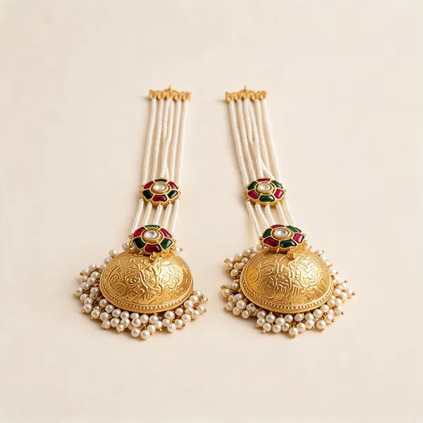 Golden_Brass_Earrings_For_Women