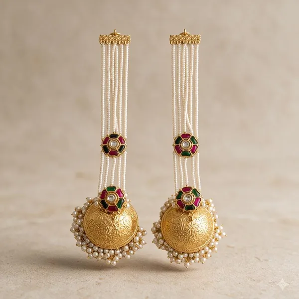 Golden_Brass_Earrings_For_Women
