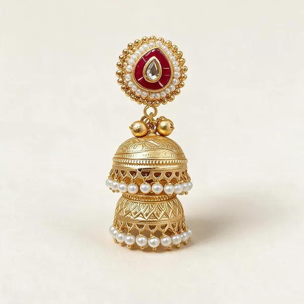 Golden_Brass_Earrings_For_Women