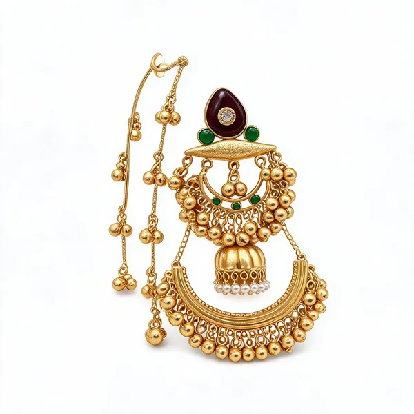 Golden_Brass_Earrings_For_Women