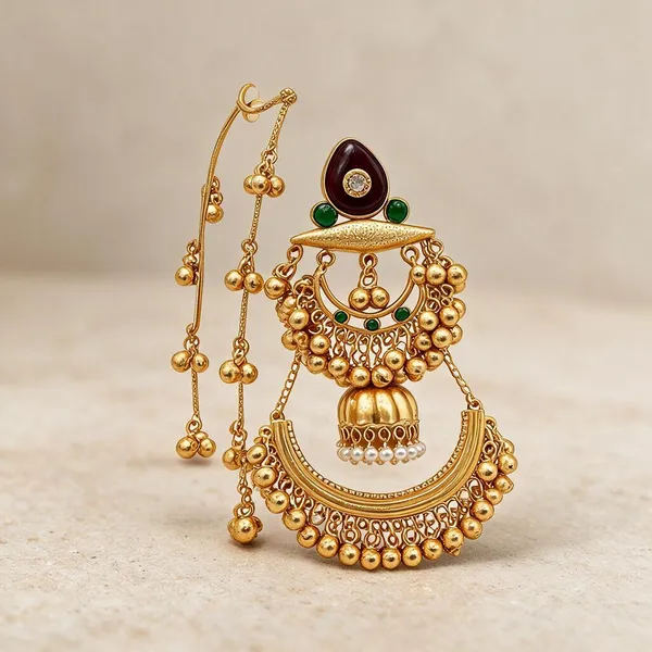Golden_Brass_Earrings_For_Women