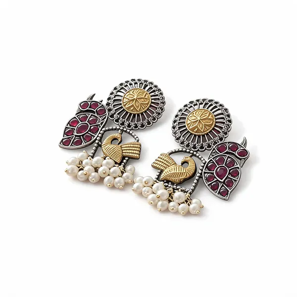 Golden_Brass_Earrings_For_Women