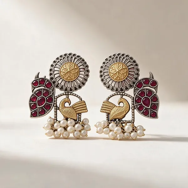 Golden_Brass_Earrings_For_Women