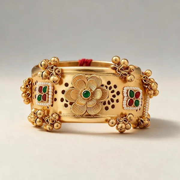 Golden_Brass_Bracelet_For_Women