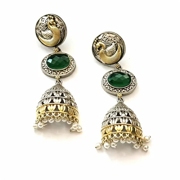 Green_Brass_Earrings_For_Women