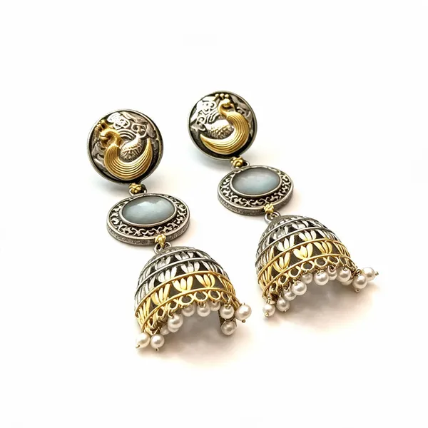 Grey_Brass_Earrings_For_Women