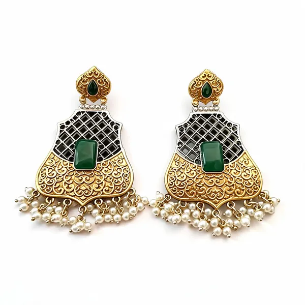 Green_Brass_Earrings_For_Women