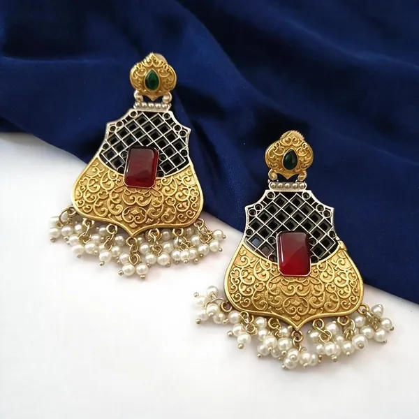 Red_Brass_Earrings_For_Women