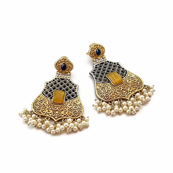 Yellow_Brass_Earrings_For_Women