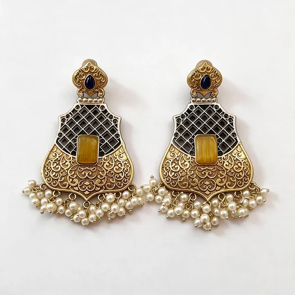 Yellow_Brass_Earrings_For_Women