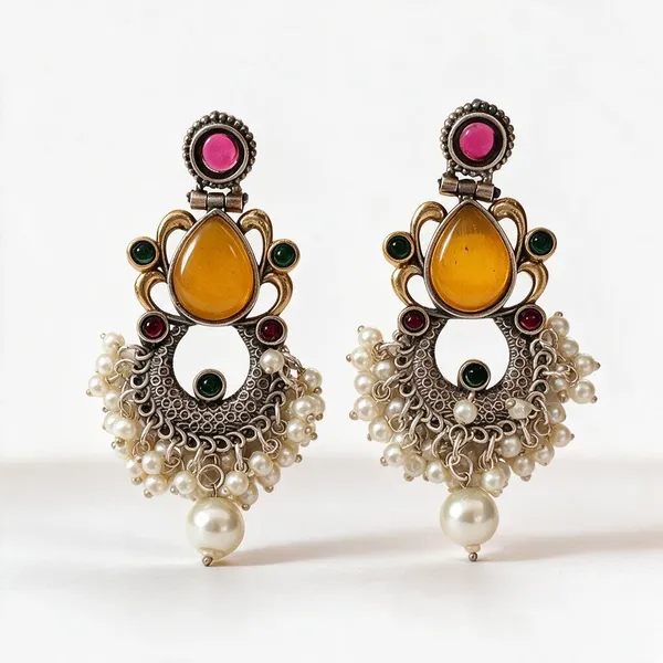 Yellow_Brass_Earrings_For_Women
