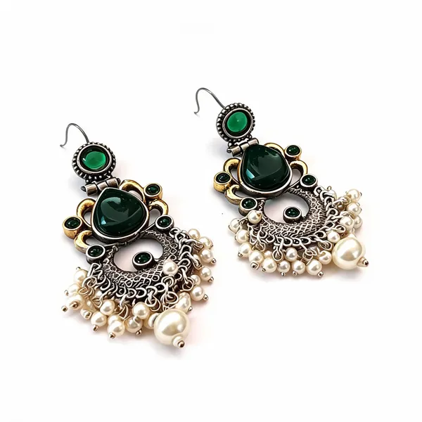 Green_Brass_Earrings_For_Women