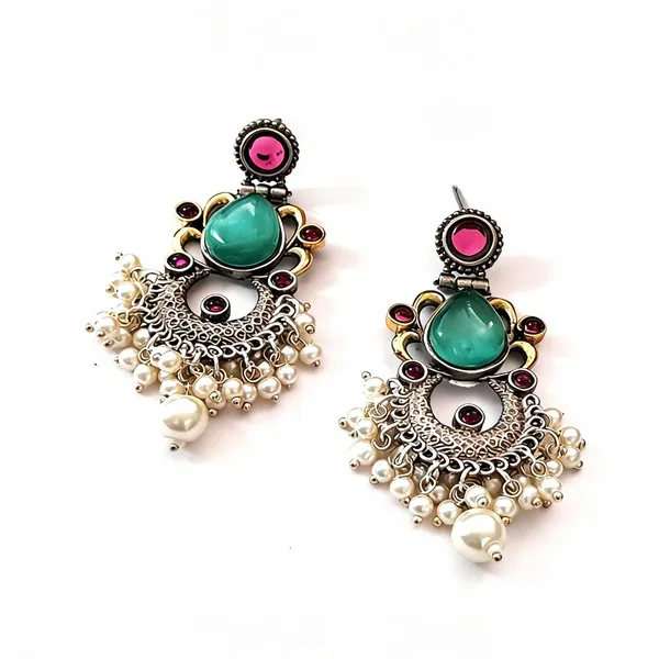 Sea_Green_Brass_Earrings_For_Women