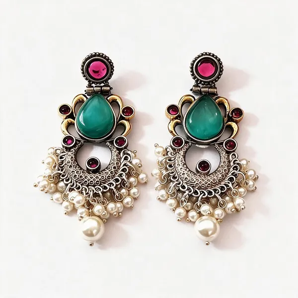 Sea_Green_Brass_Earrings_For_Women