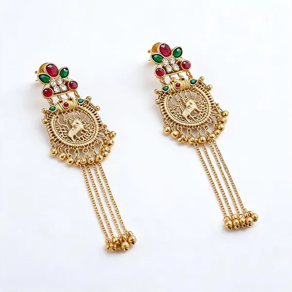 Golden_Brass_Earrings_For_Women