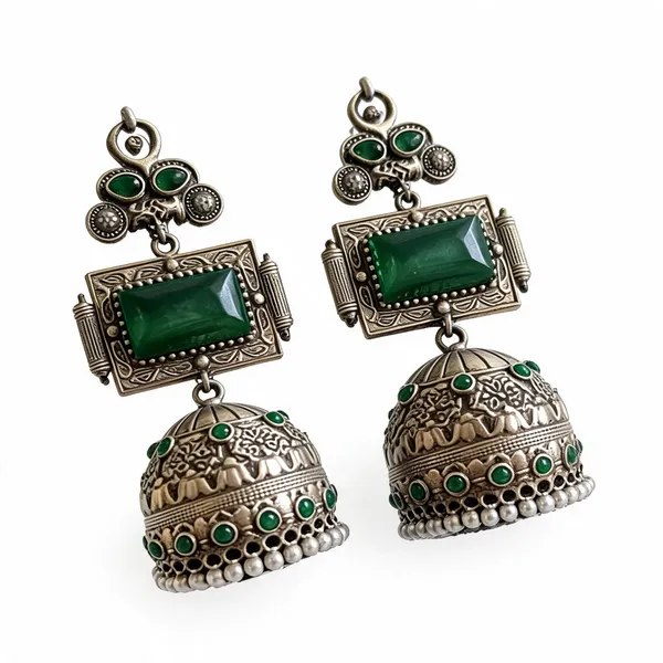 Green_Brass_Earrings_For_Women