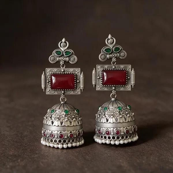 Red_Brass_Earrings_For_Women