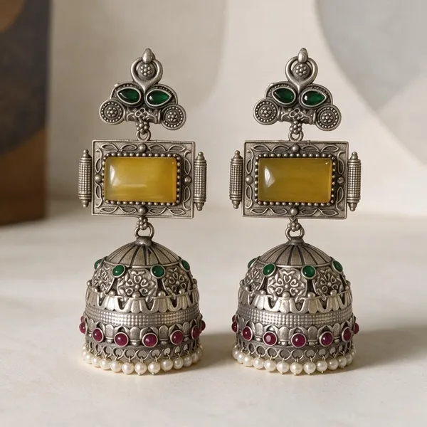 Yellow_Brass_Earrings_For_Women