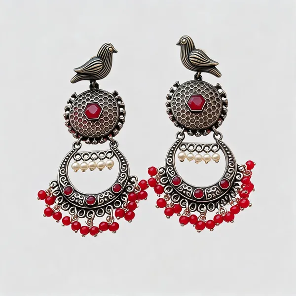 Red_Brass_Earrings_For_Women
