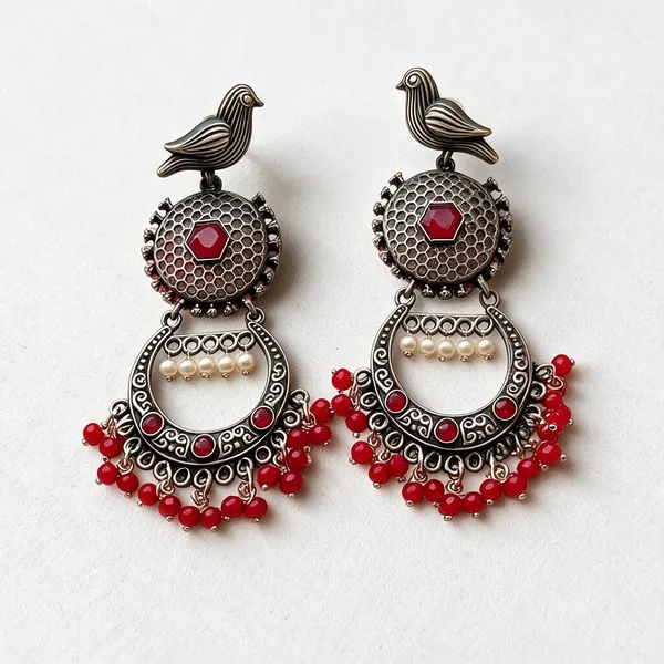 Red_Brass_Earrings_For_Women