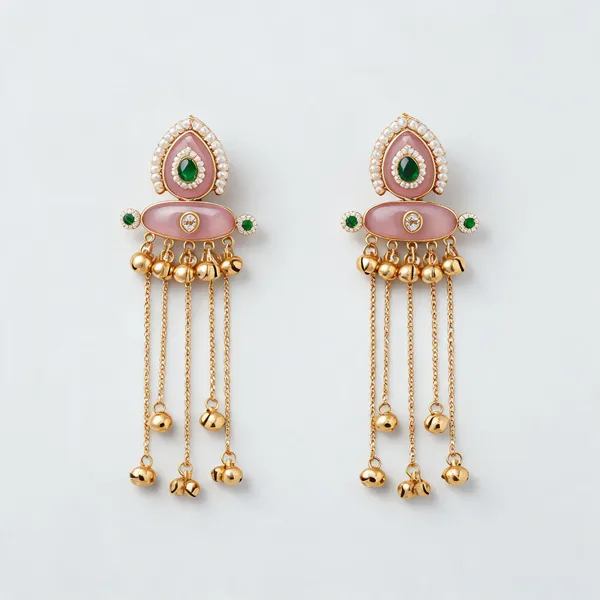 Golden_Brass_Earrings_For_Women