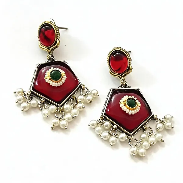 Red_Brass_Earrings_For_Women