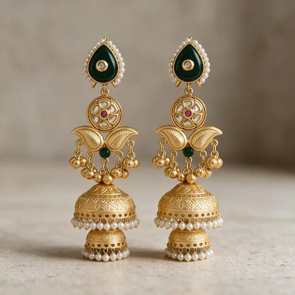 Golden_Brass_Earrings_For_Women