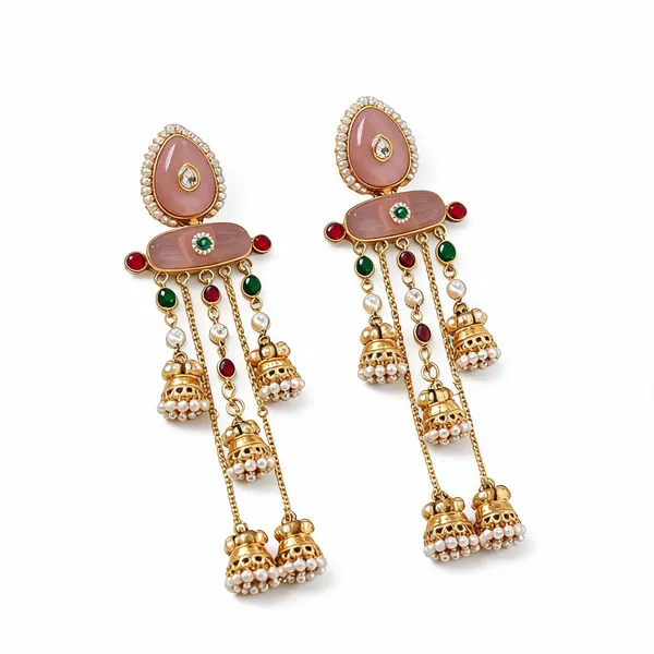 Golden_Brass_Earrings_For_Women
