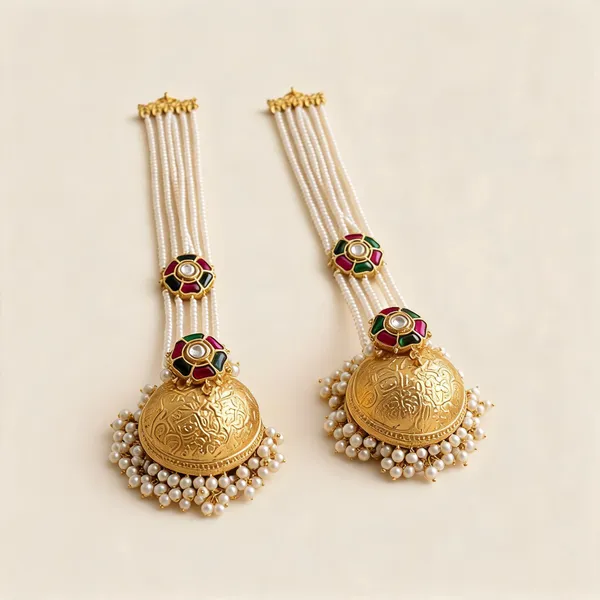 Golden_Brass_Earrings_For_Women