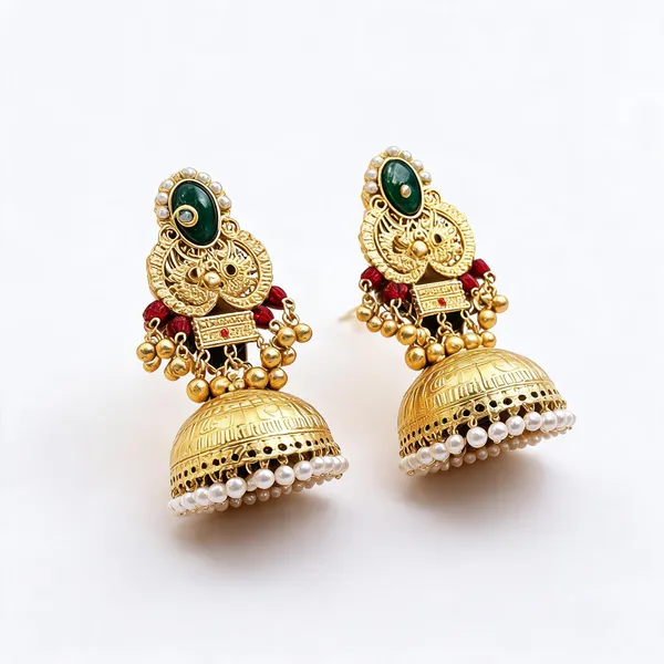 Golden_Brass_Earrings_For_Women