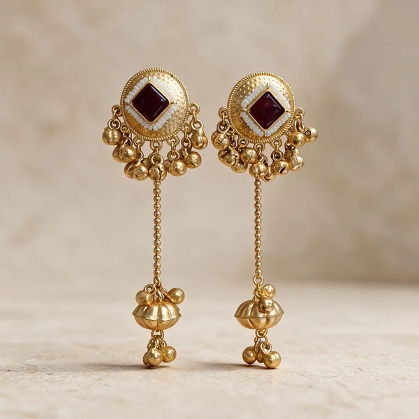 Golden_Brass_Earrings_For_Women