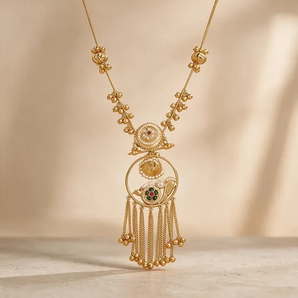 Golden_Brass_Necklace_For_Women