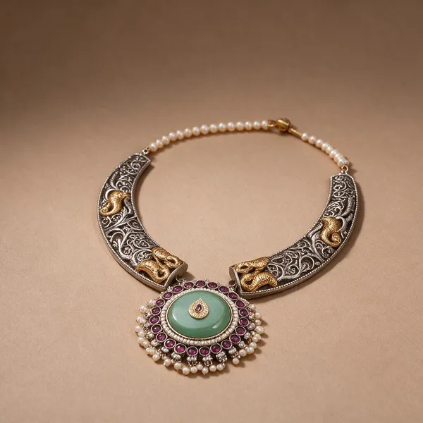 Silver_Brass_Necklace_For_Women