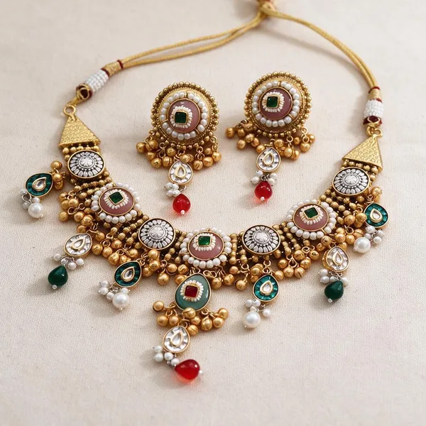 Golden_Brass_Choker_For_Women