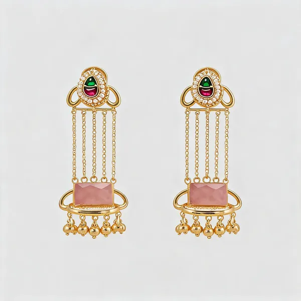 Golden_Brass_Earrings_For_Women