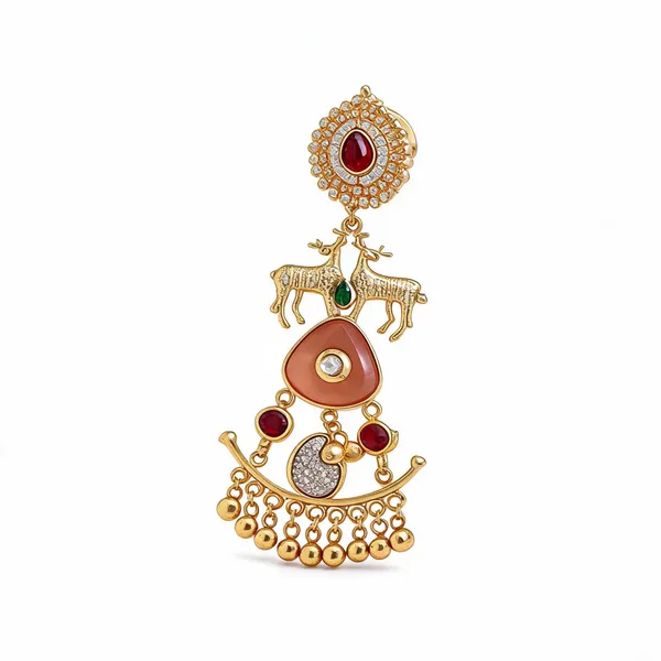 Golden_Brass_Earrings_For_Women