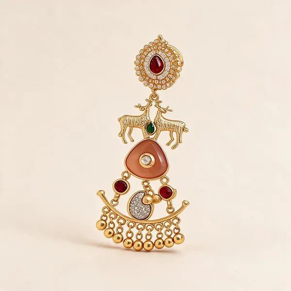 Golden_Brass_Earrings_For_Women