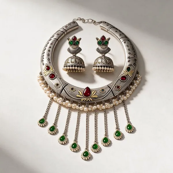 Silver_Brass_Riwaayat_Set_For_Women