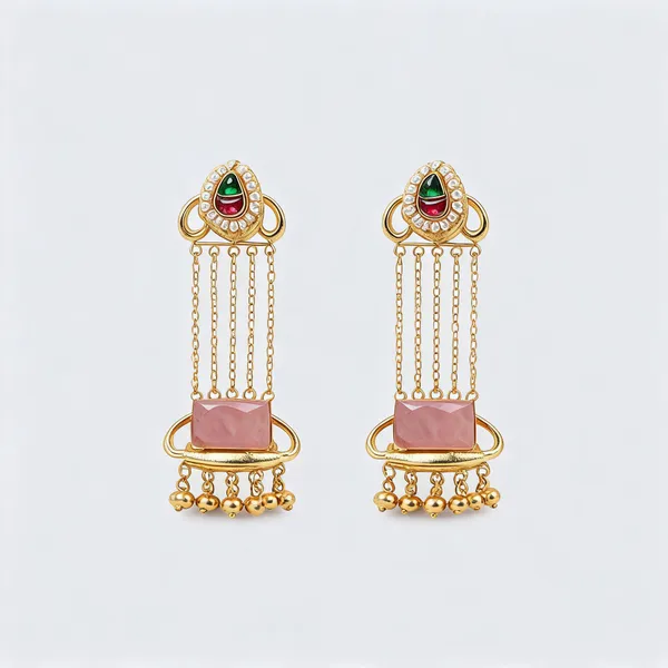 Golden_Brass_Earrings_For_Women