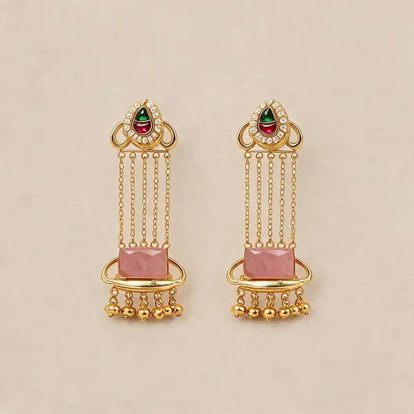Golden_Brass_Earrings_For_Women