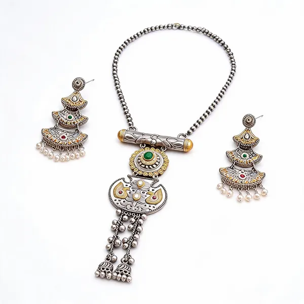 Golden_Brass_Pendant_Set_For_Women